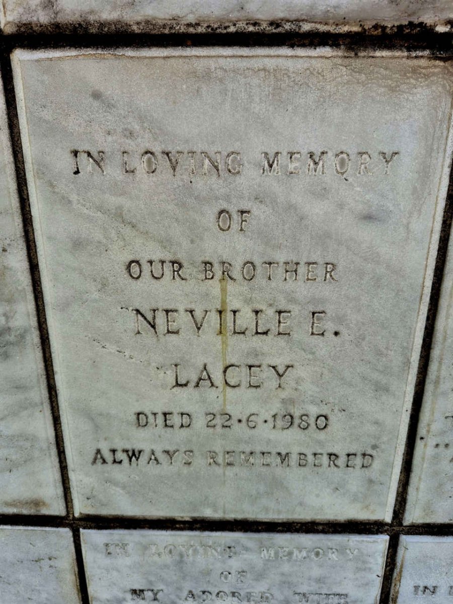 LACEY Neville E. -1980
