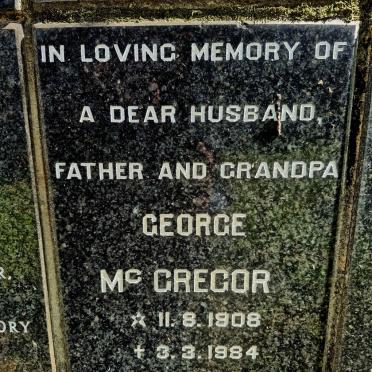 MCGREGOR George 1908-1984