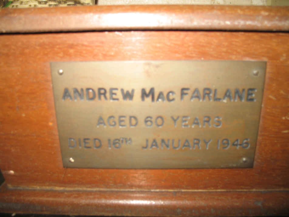 MacFARLANE Andrew -1946