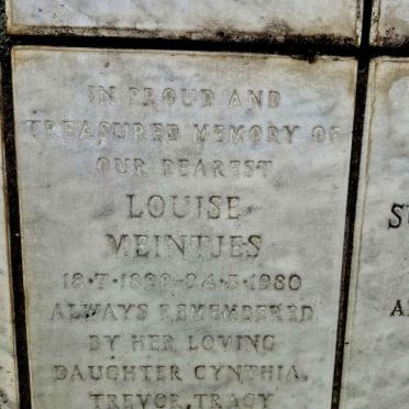 MEINTJES Louise 1898-1980