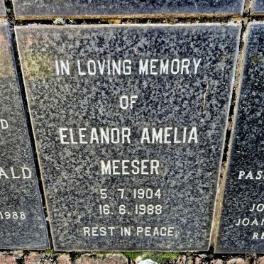 MEESER Eleanor Amelia 1904-1988