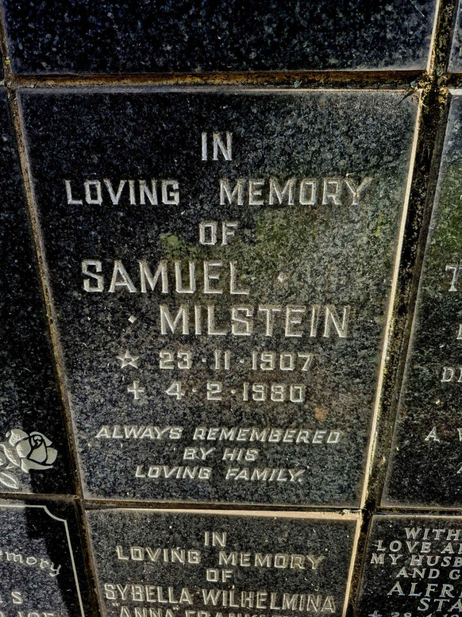 MILSTEIN Samuel 1907-1980