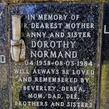 NORMAND Dorothy 1938-1984
