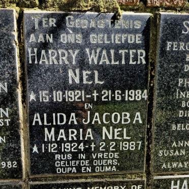 NEL Harry Walter 1921-1984 & Alida Jacoba Maria 1924-1987