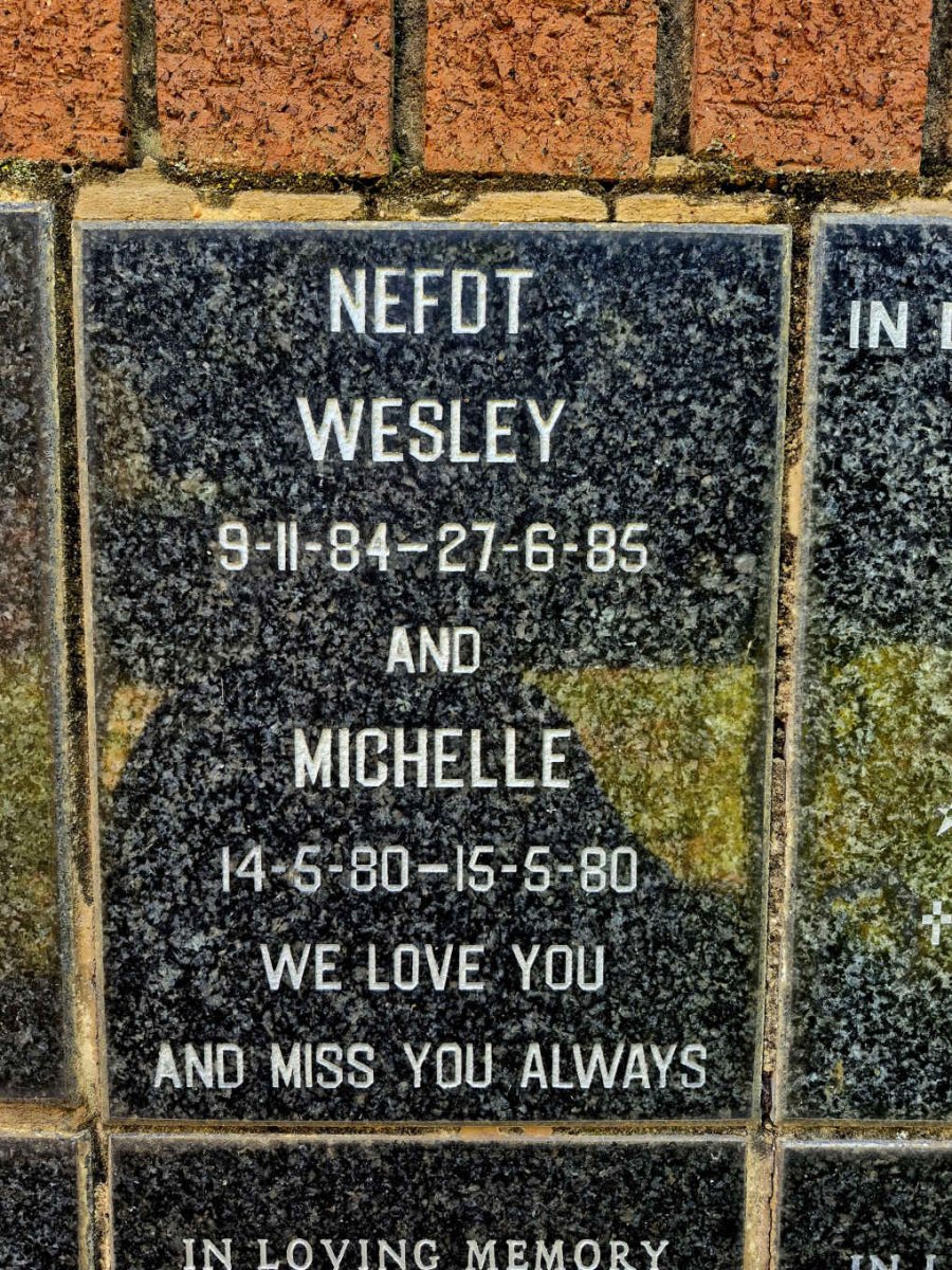 NEDFT Michelle 1980-1980 :: NEFDT Wesley 1984-1985