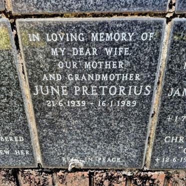 PRETORIUS June 1939-1989