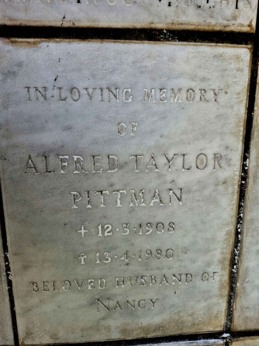 PITTMAN Alfred Taylor 1908-1980