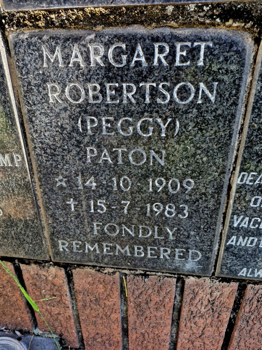 PATON Margaret Robertson 1909-1983