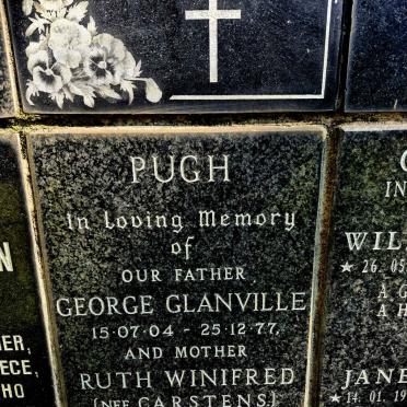 PUGH George Glanville 1904-1977 & Ruth Winifred CARSTENS 1906-1992
