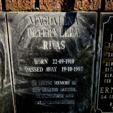 RIVAS Magdalena Peternella 1910-1993