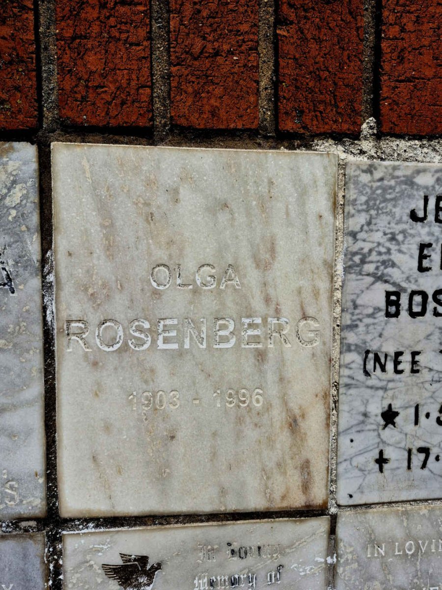 ROSENBERG Olga 1903-1996