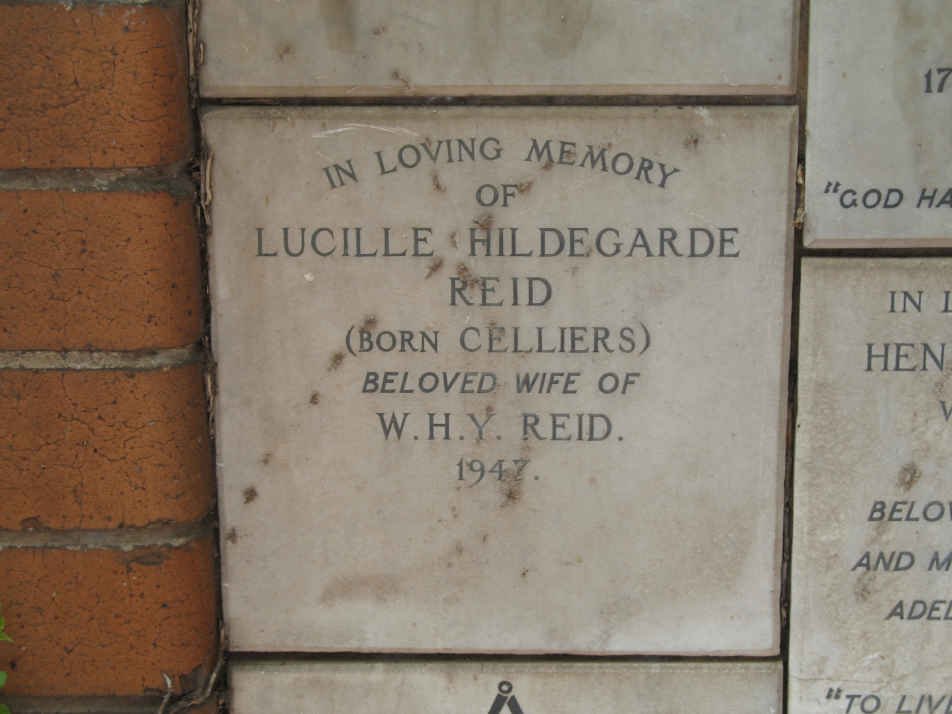 REID Lucille Hildegarde nee CELLIERS -1947