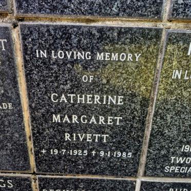 RIVETT Catherine Margaret 1925-1985