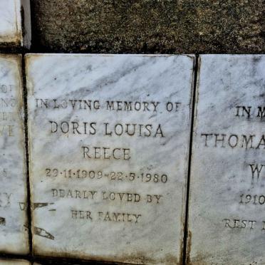 REECE Doris Louisa 1909-1980