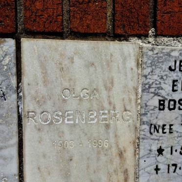 ROSENBERG Olga 1903-1996