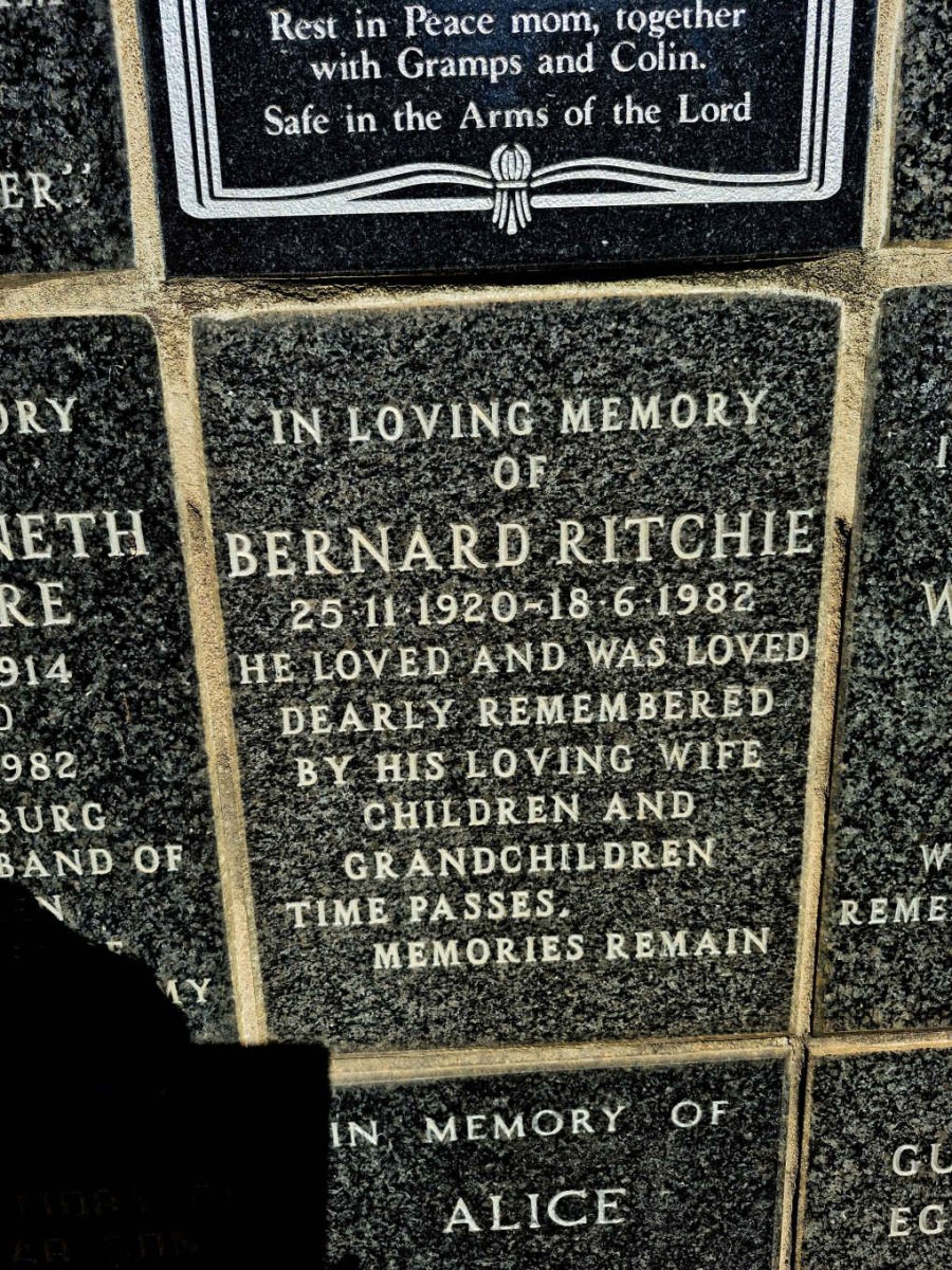 RITCHIE Bernard 1920-1982