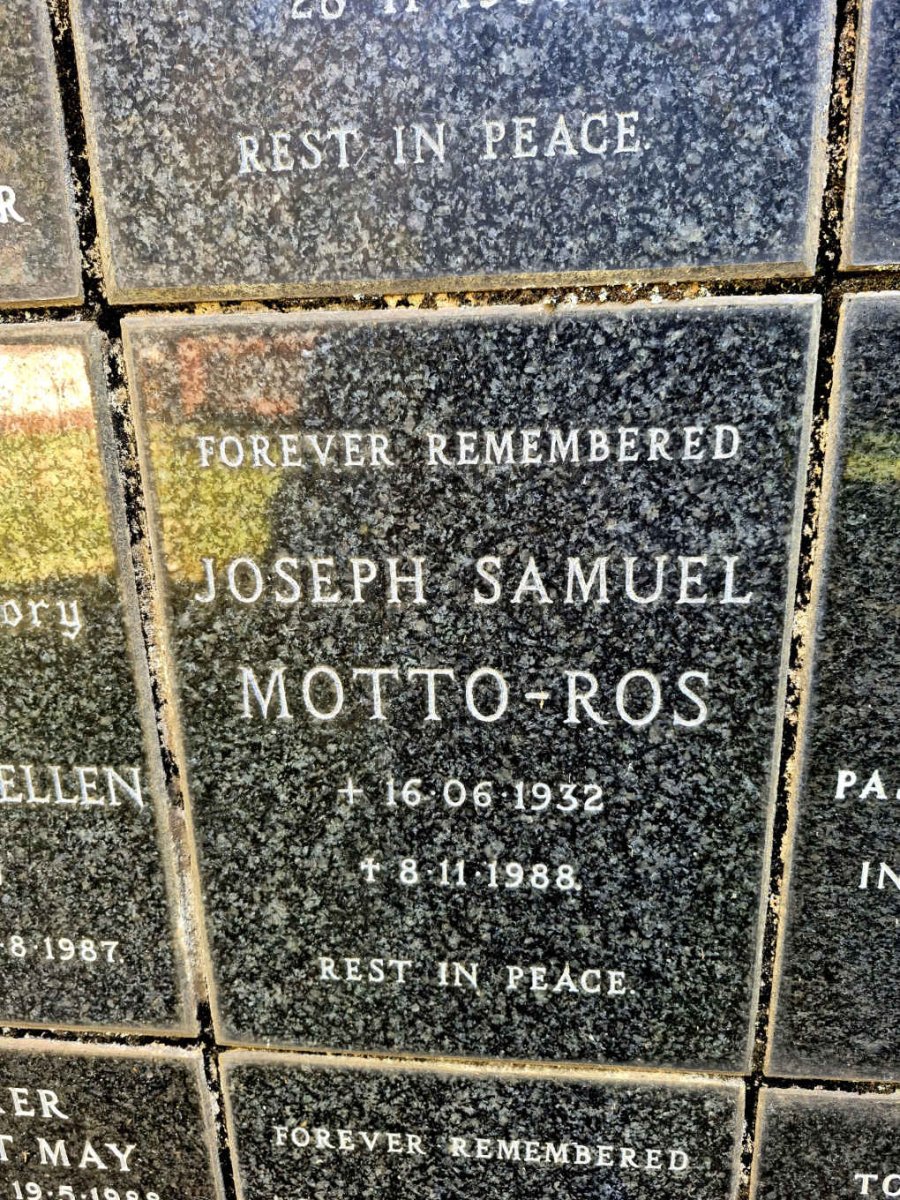 ROS Joseph Samuel, MOTTO- 1932-1988