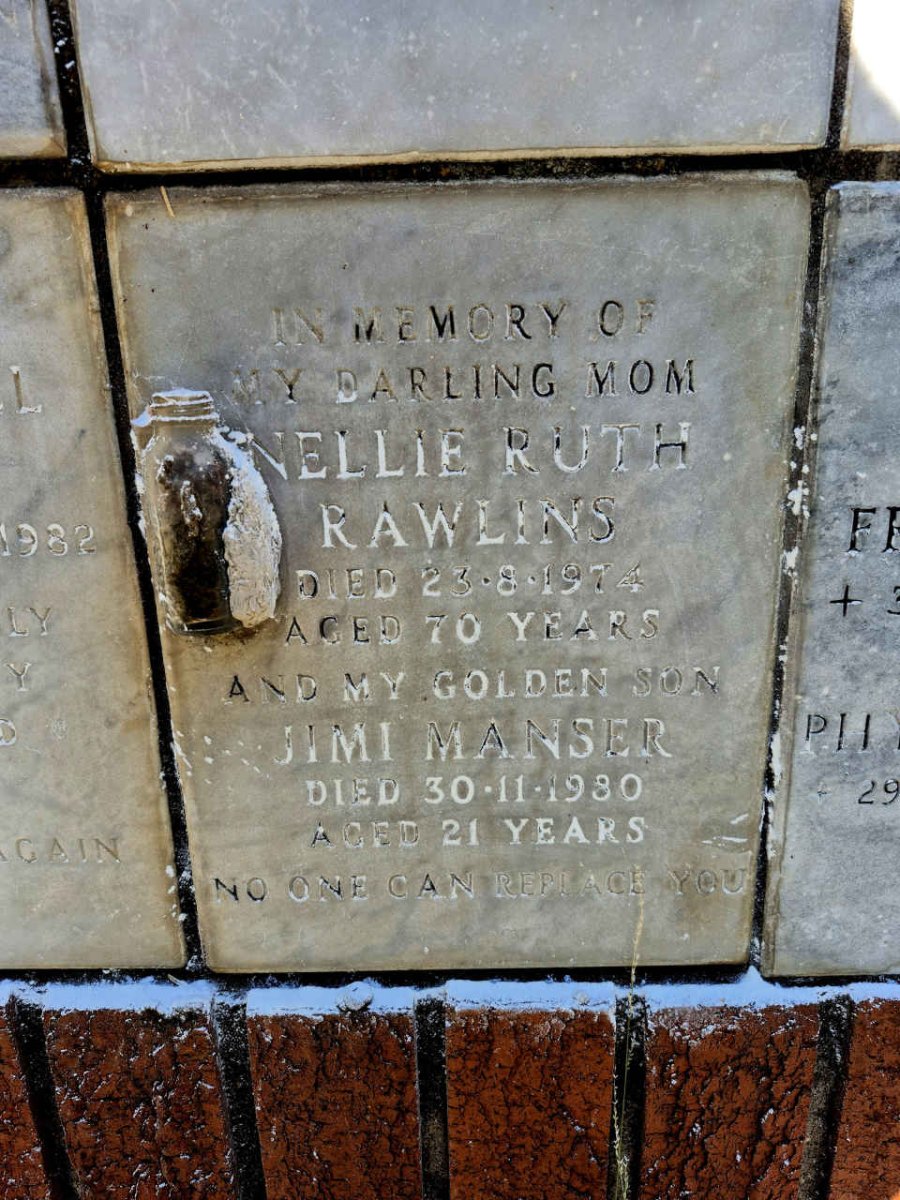 RAWLINS Nellie Ruth -1974 :: MANSER Jimi  -1980