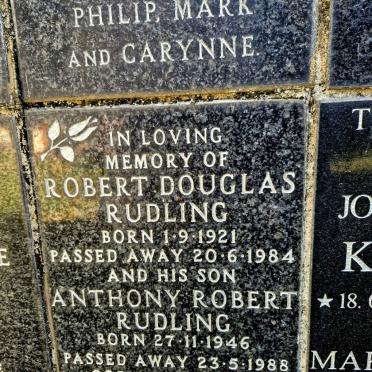 RUDLING Robert Douglas 1921-1984 :: RUDLING Anthony Robert 1946-1988