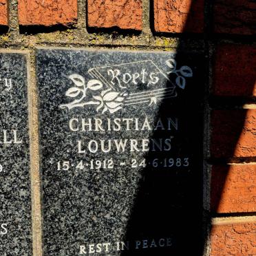 ROETS Christiaan Louwrens 1912-1983
