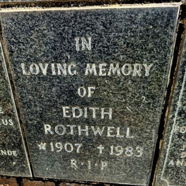 ROTHWELL Edith 1907-1983
