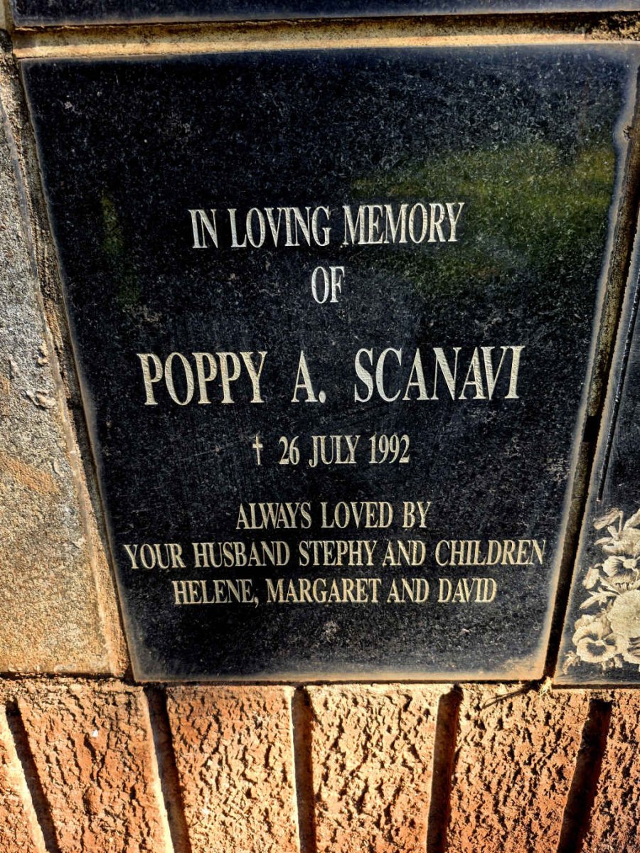 SCANAVI Poppy A. -1992