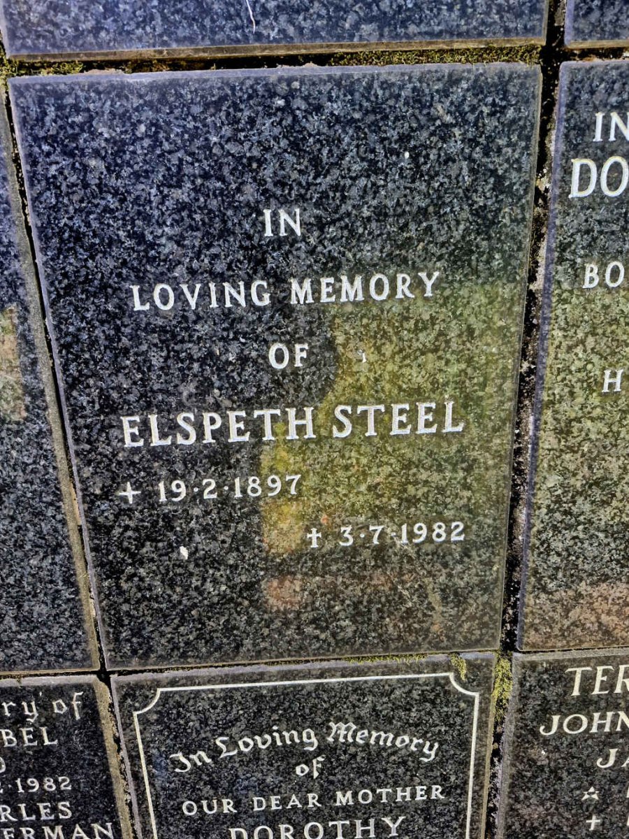 STEEL Elspeth 1897-1982