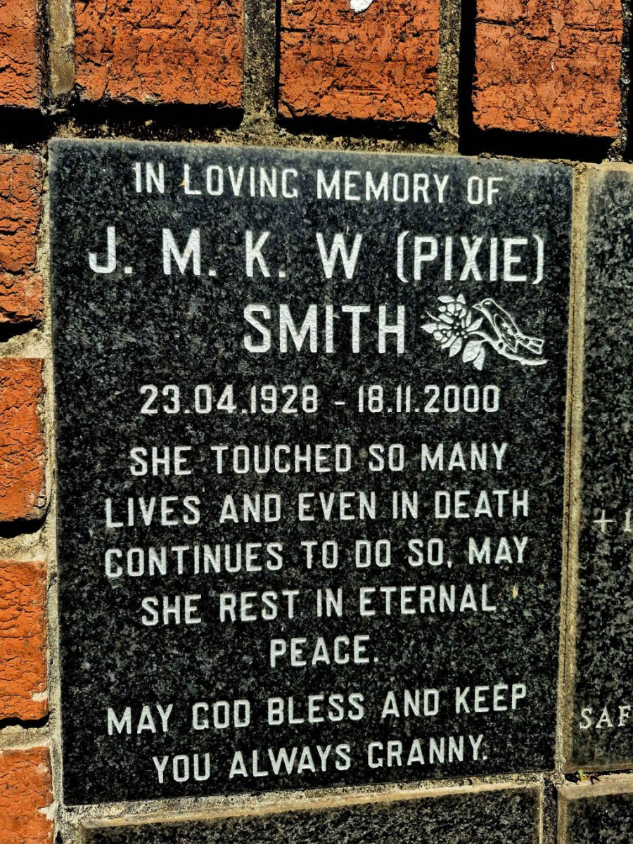 SMITH J.M.K.W. 1928-2000