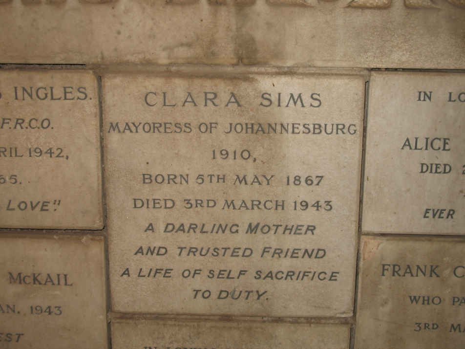 SIMS Clara 1867-1943
