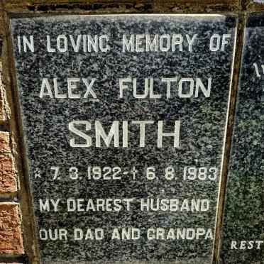 SMITH Alex Fulton 1922-1983