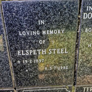 STEEL Elspeth 1897-1982