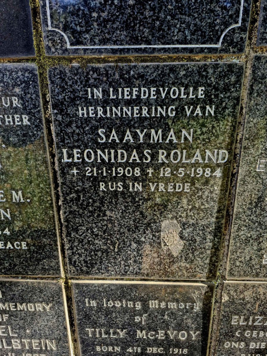 SAAYMAN Leonidas Roland 1908-1984