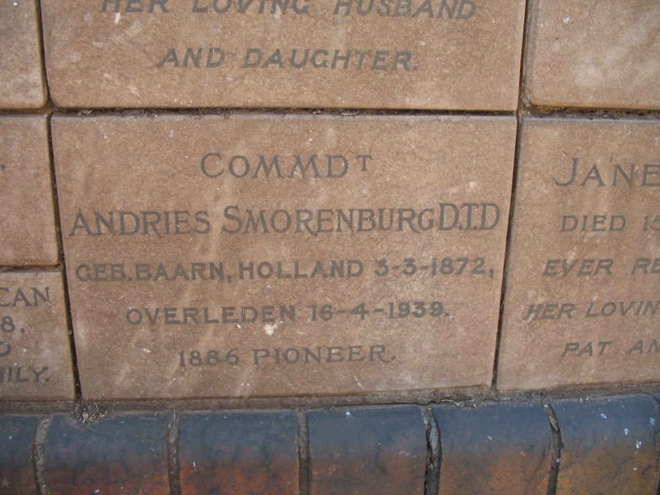 SMORENBURG Andries 1872-1939