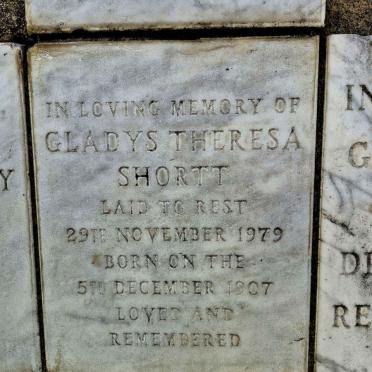 SHORTT Gladys Theresa 1907-1979