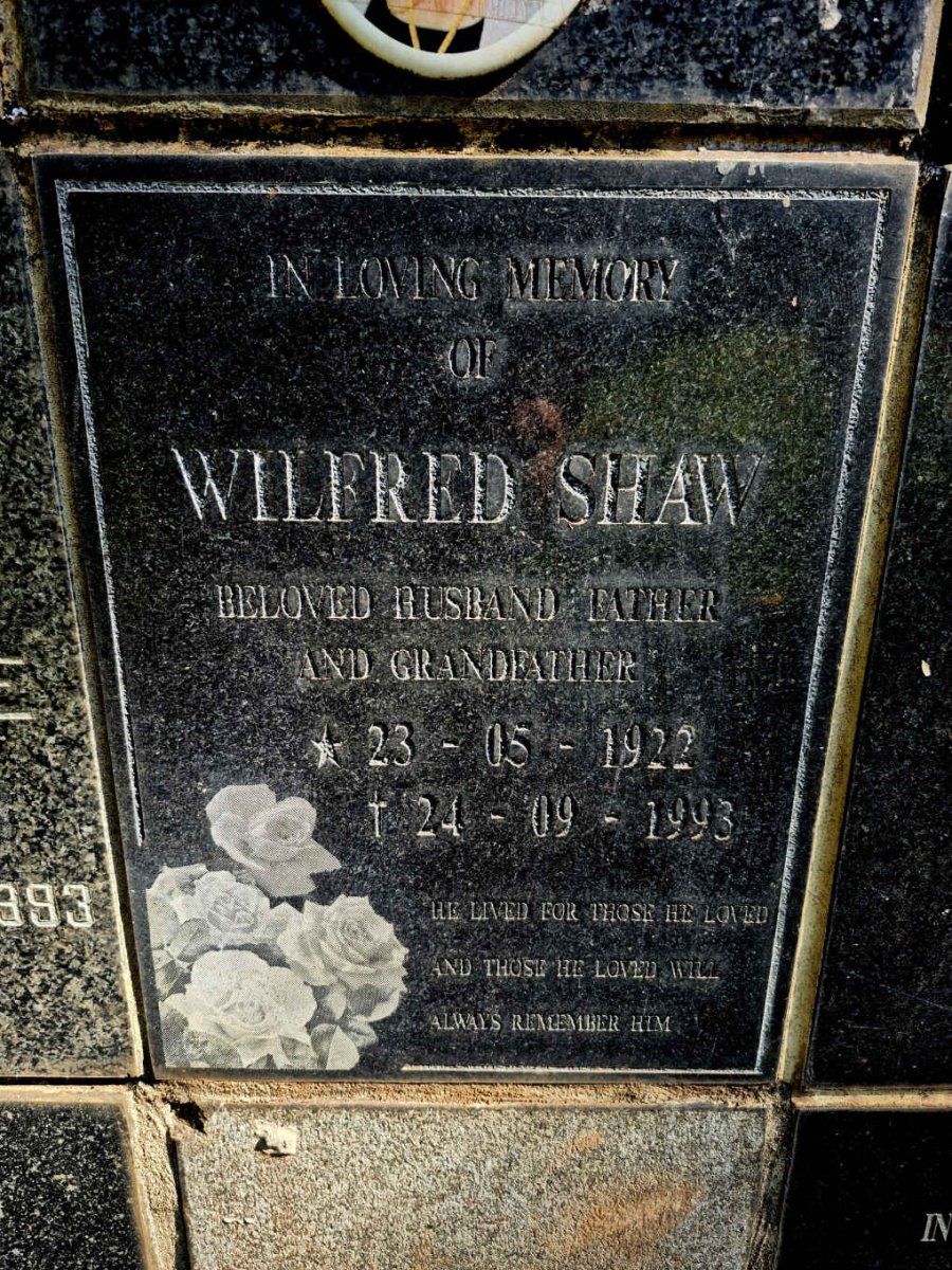 SHAW Wilfred 1922-1993