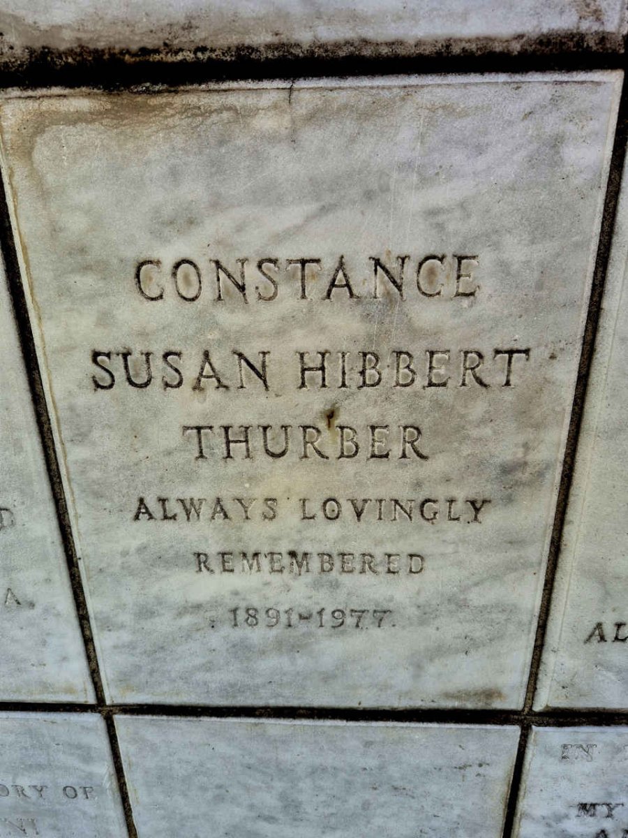THURBER Constance Susan Hibbert 1891-1977
