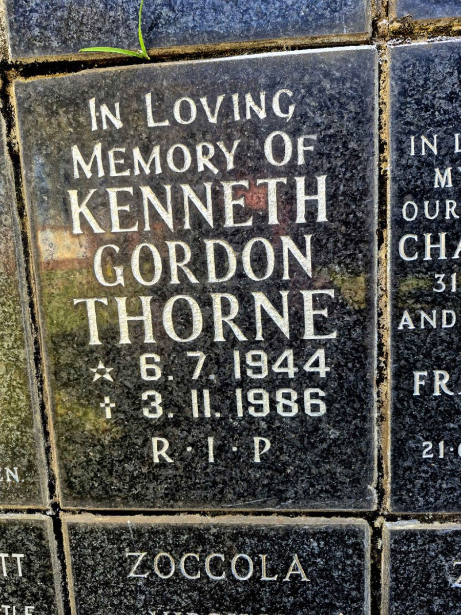THORNE Kenneth Gordon 1944-1986