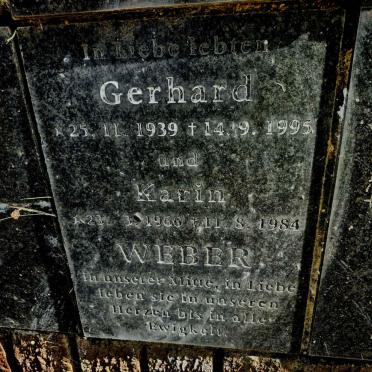 WEBER Gerhard 1939-1995 :: WEBER Karin 1966-1984