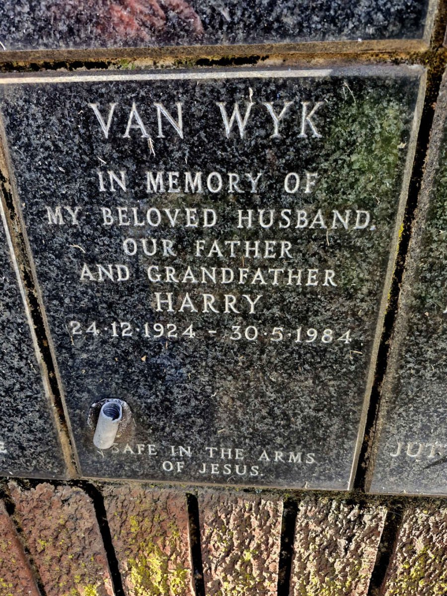 WYK Harry, van 1924-1984