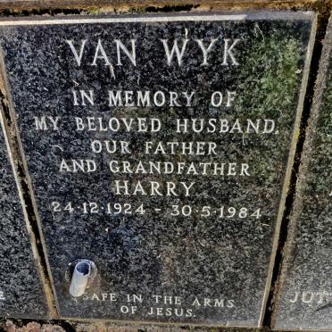 WYK Harry, van 1924-1984