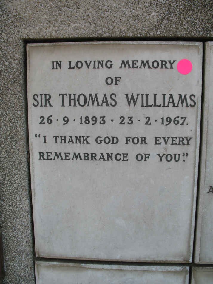 WILLIAMS Thomas 1893-1967