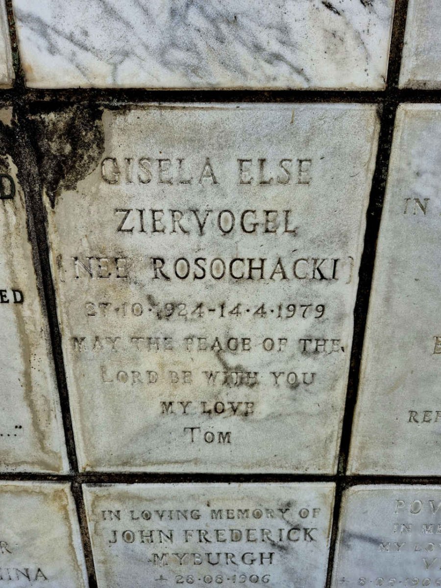 ZIERVOGEL Gisela Else nee ROSOCHACKI 1924-1979