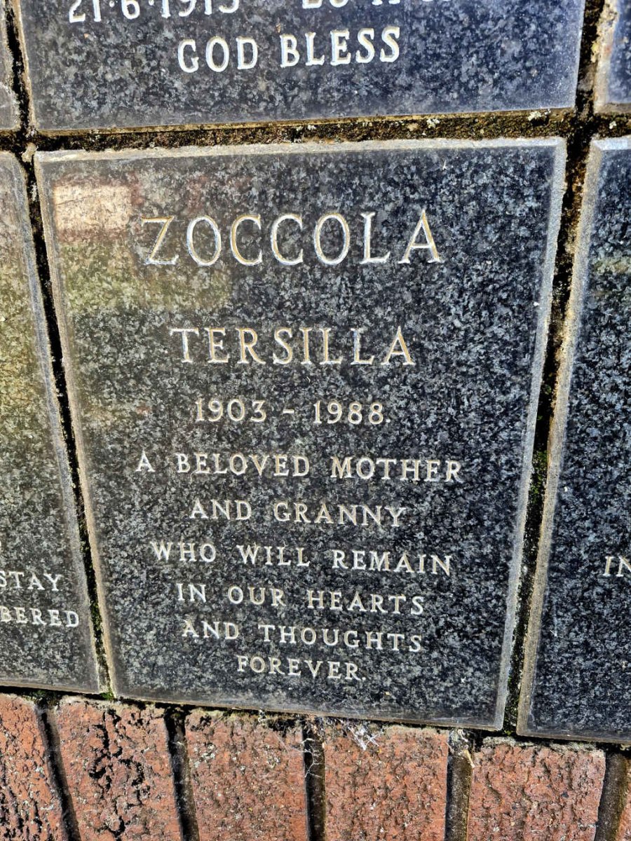 ZOCCOLA Tersilla 1903-1988