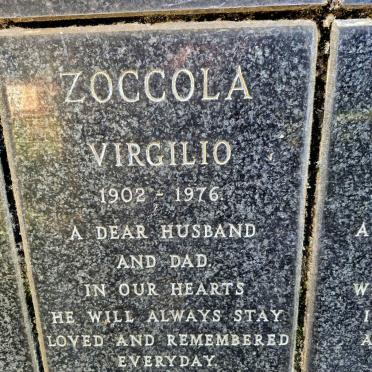 ZOCCOLA Virgilio 1902-1976