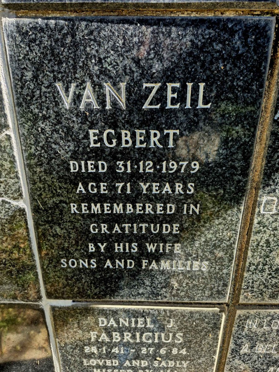 ZEIL Egbert, van -1979