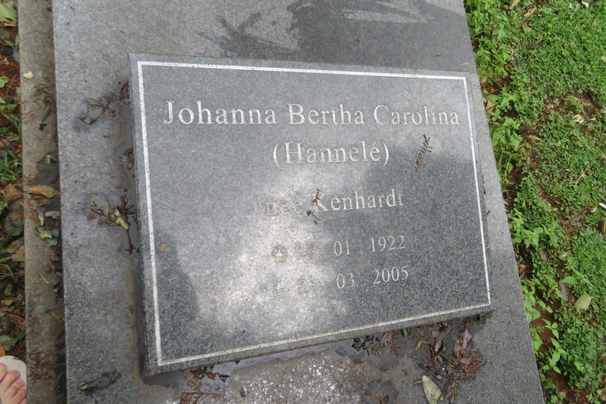 RAUTENBACH Ronaldus 1916-1989 &amp; Johanna Bertha Carolina KENHARDT 1922-2005
