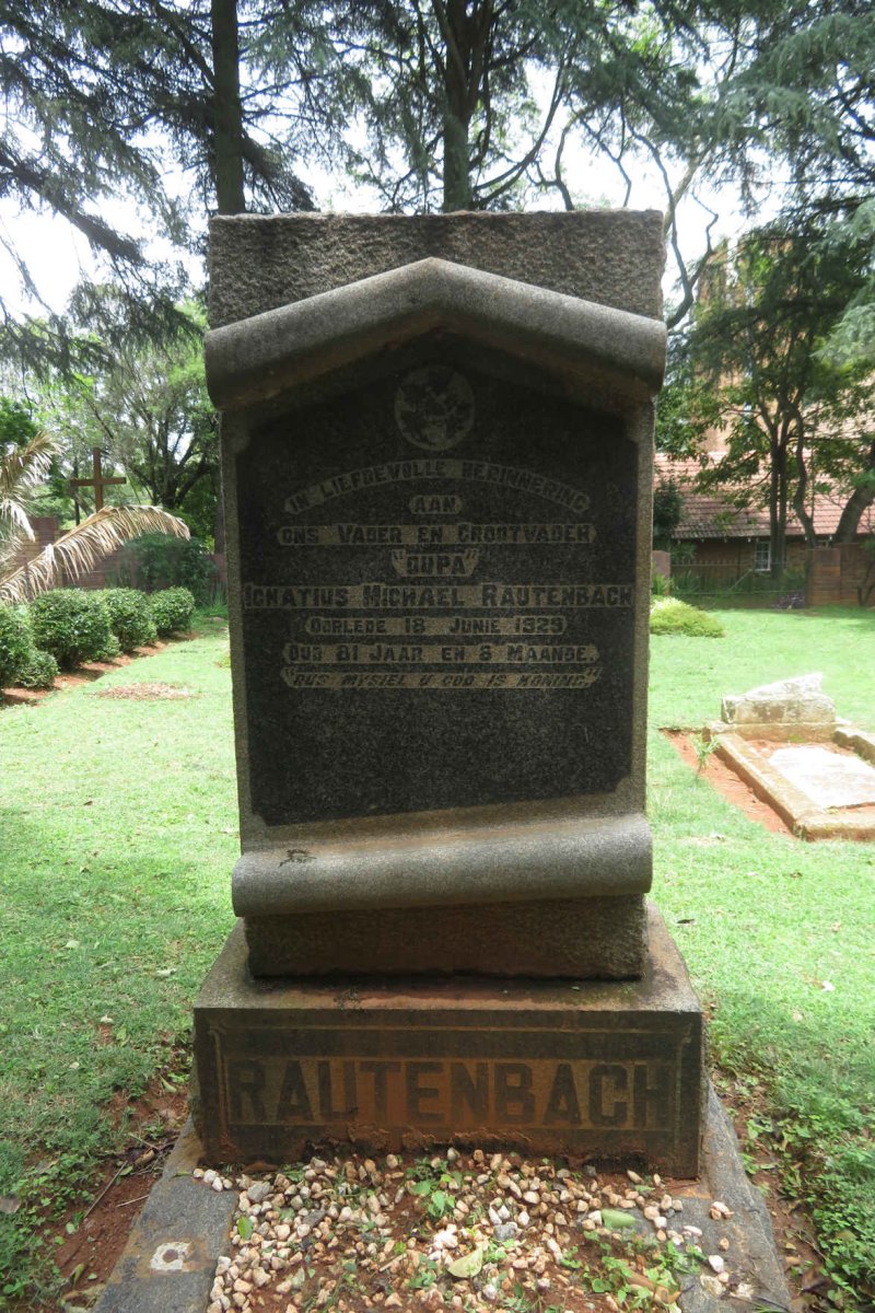 RAUTENBACH Ignatius Michael -1929