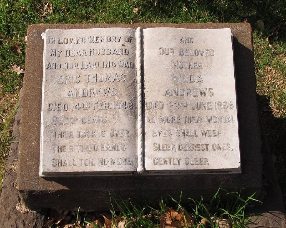 ANDREWS Eric Thomas -1948 &amp; Hilda -1968