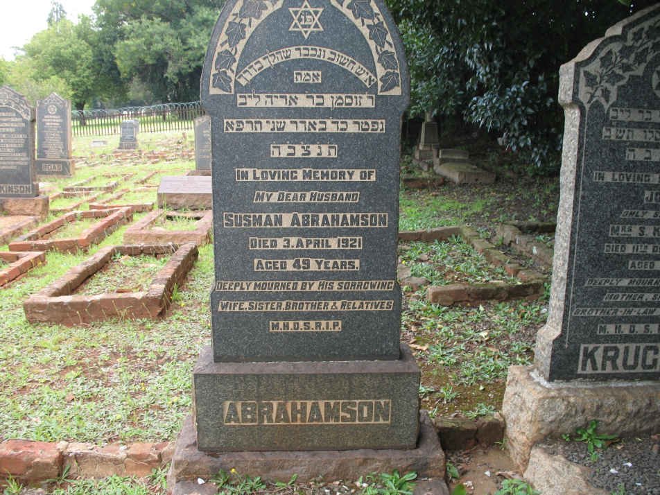 ABRAHAMSON Susman -1921