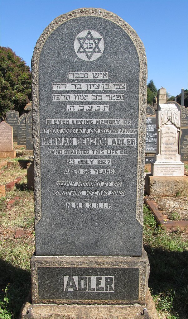 ADLER Herman Benzion -1927